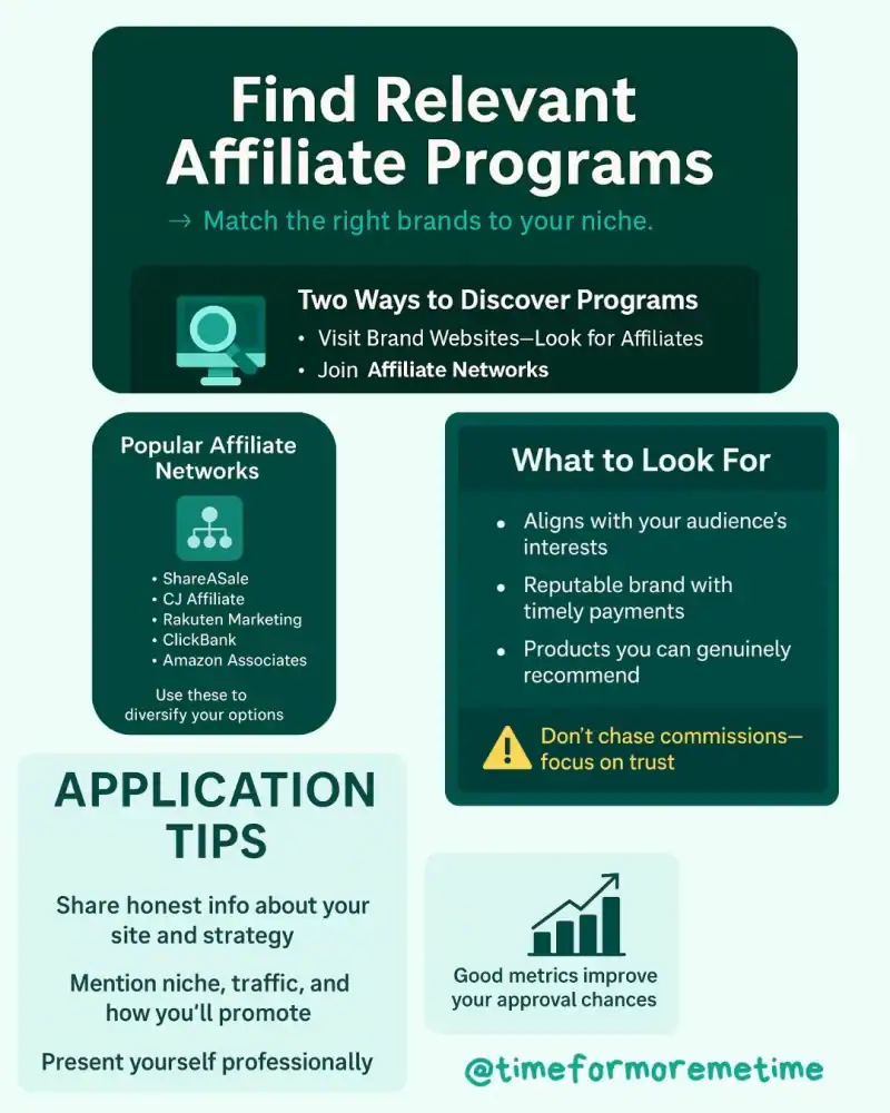 Find Relevant Affiliate programs