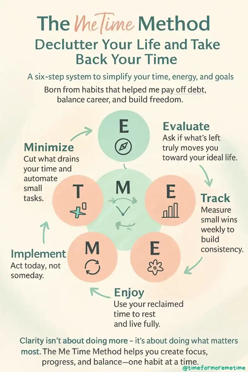 me time method to declutter life