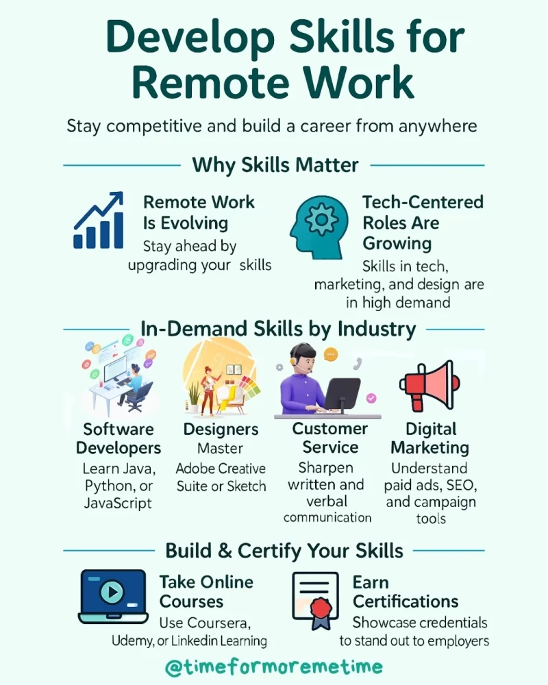 develop skills for remote work