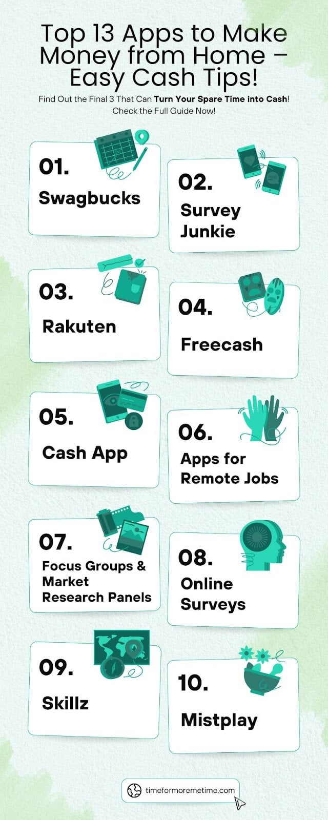 make money from home apps infographic