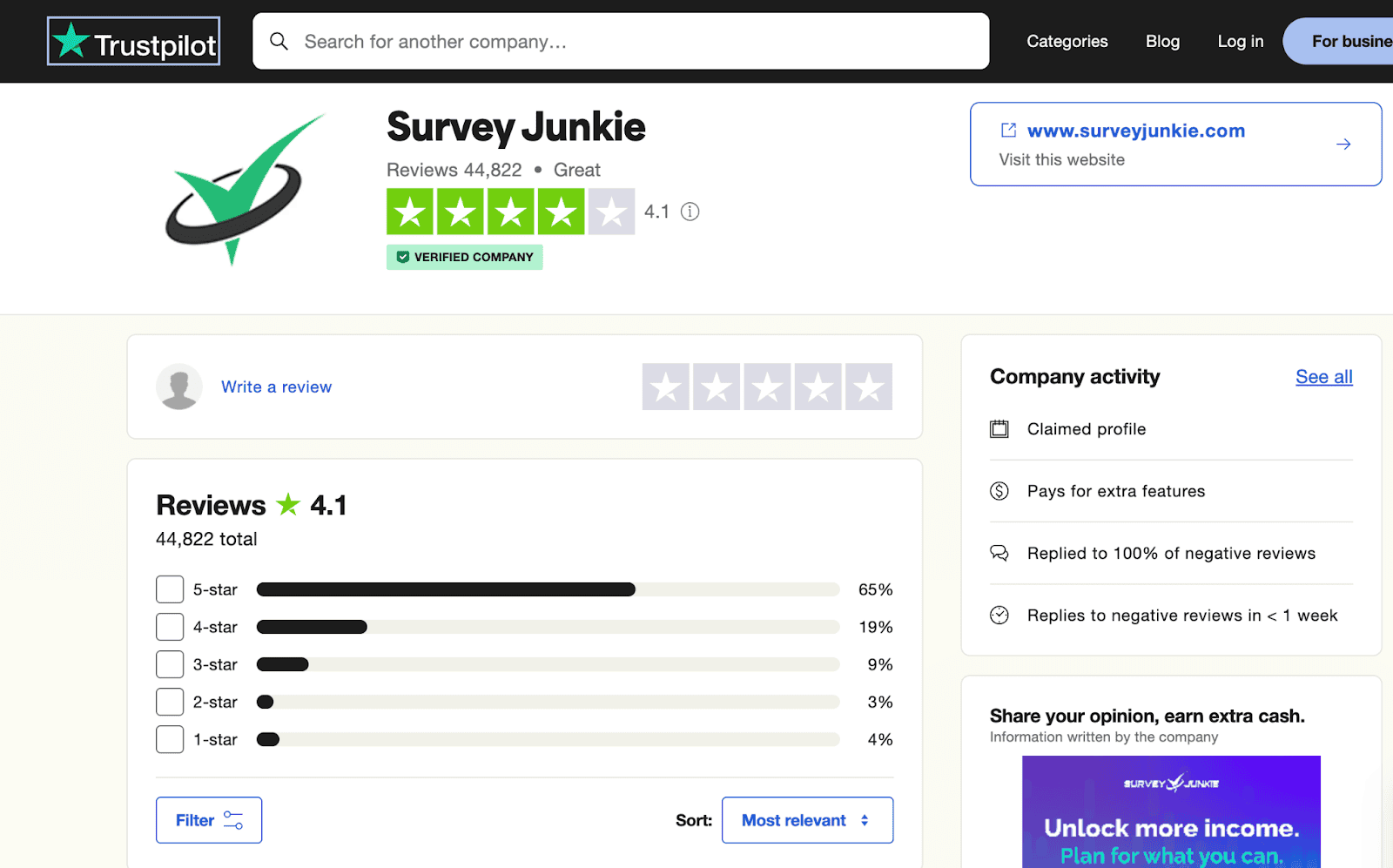 survey junkie review