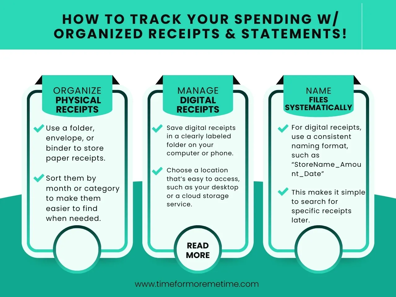 how to track your expenses through receipts and statements