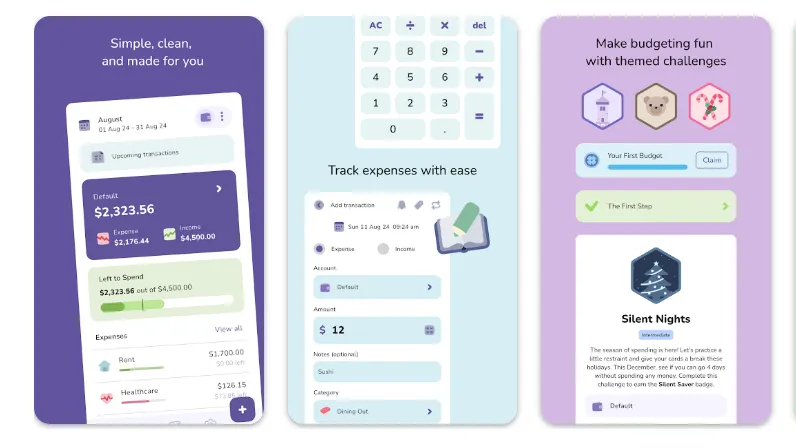 budgeting app—spend tracker app interface