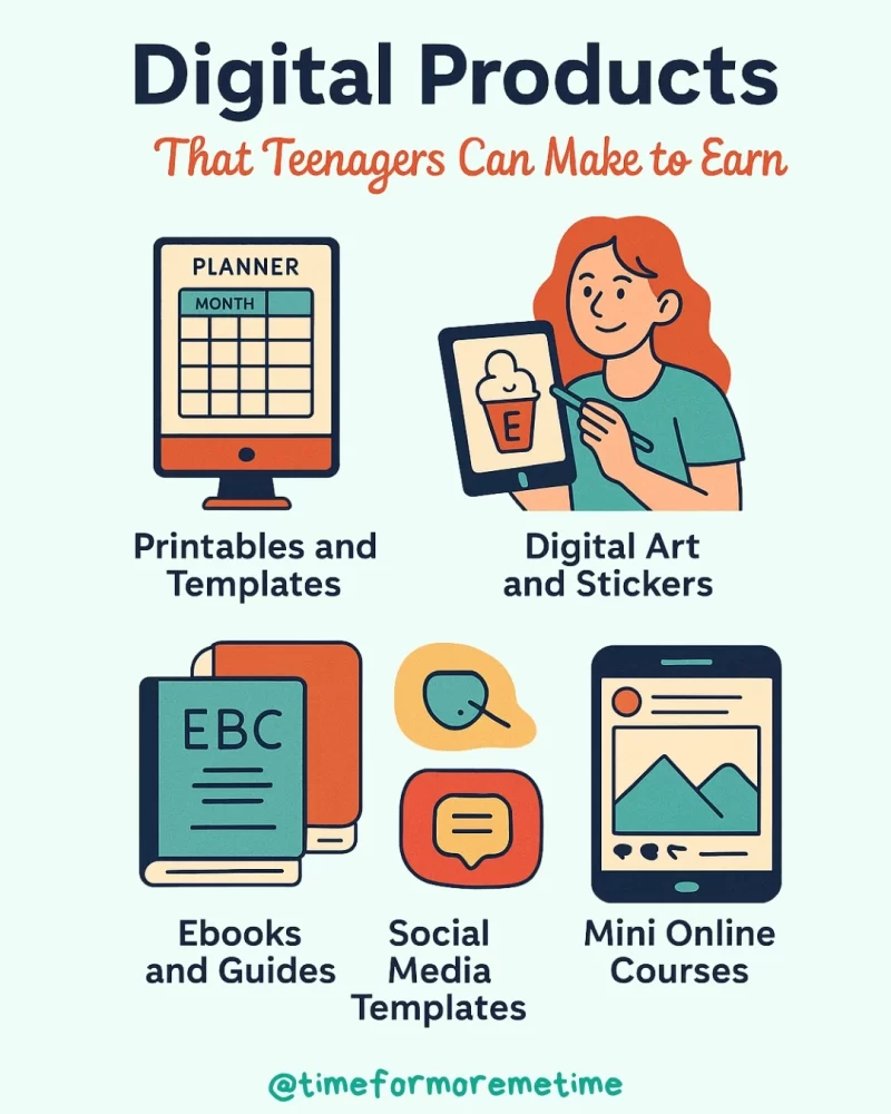 digital products that teens can make to earn