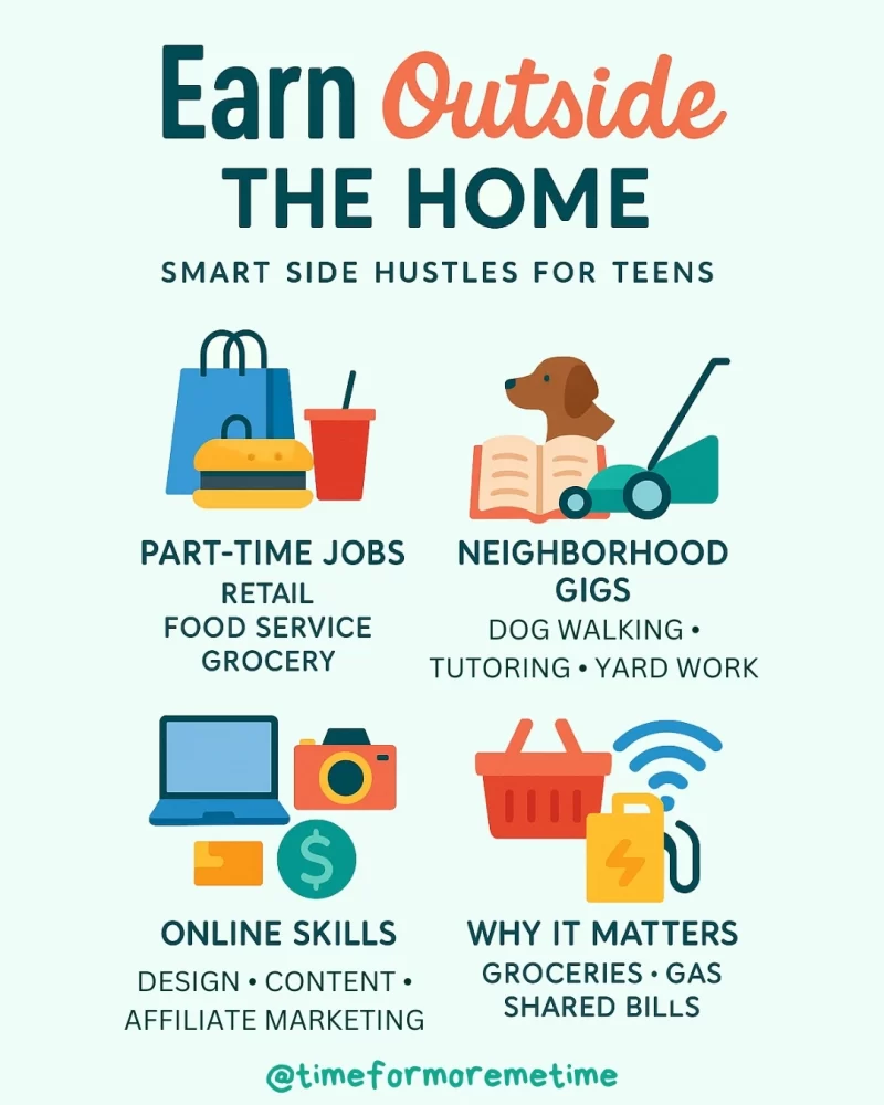 how teenagers can earn outside the home