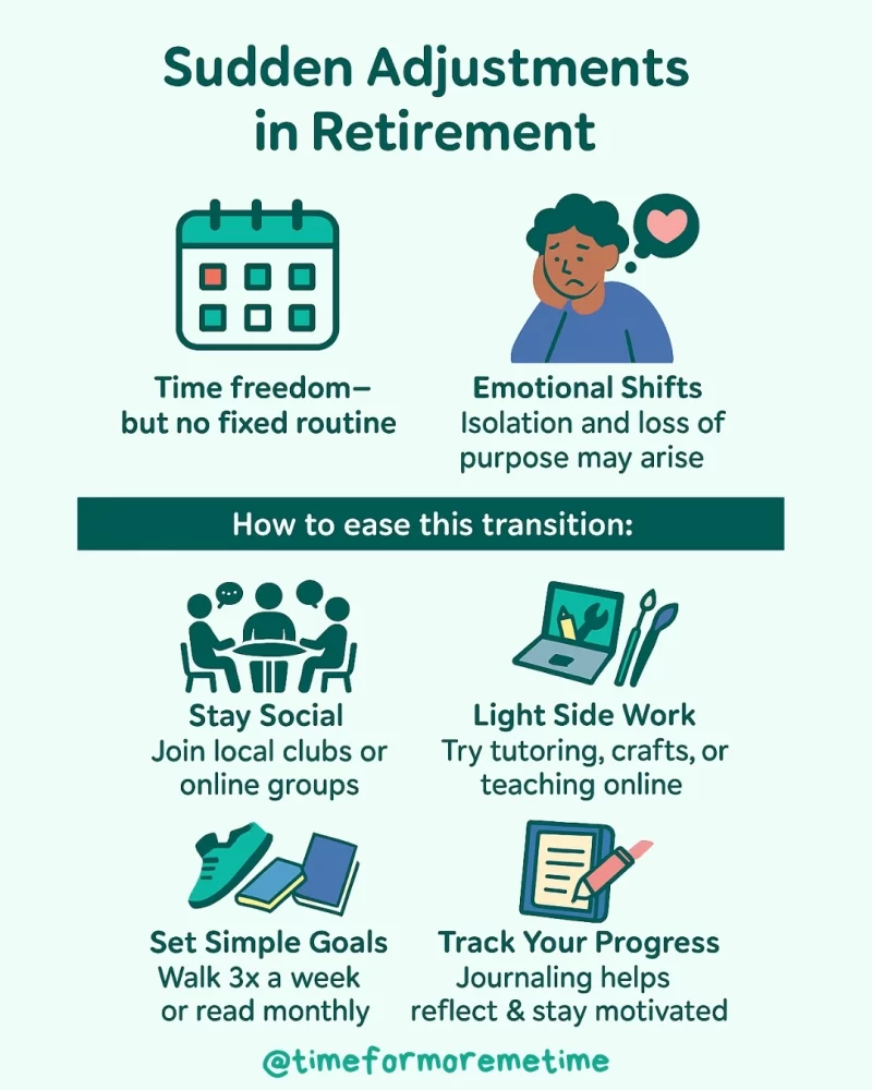 how to ease the sudden adjustments in retirement