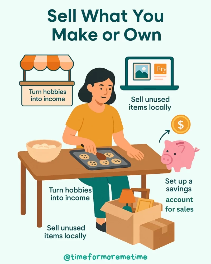 sell what you make or own during retirement
