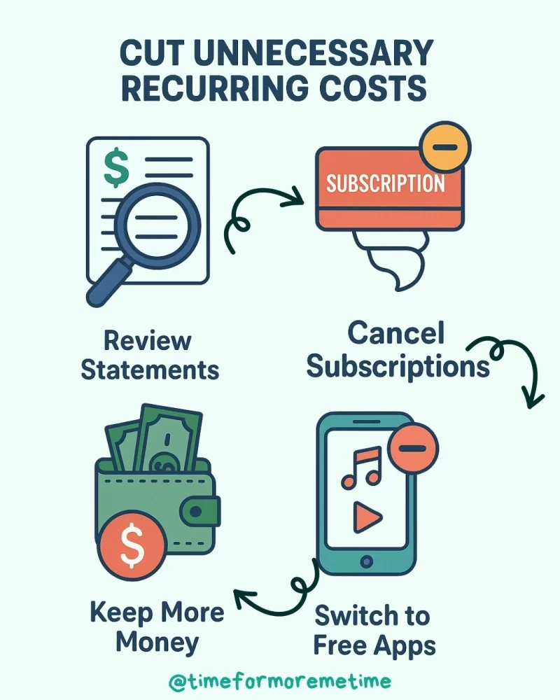 cut unnecessary recurring costs