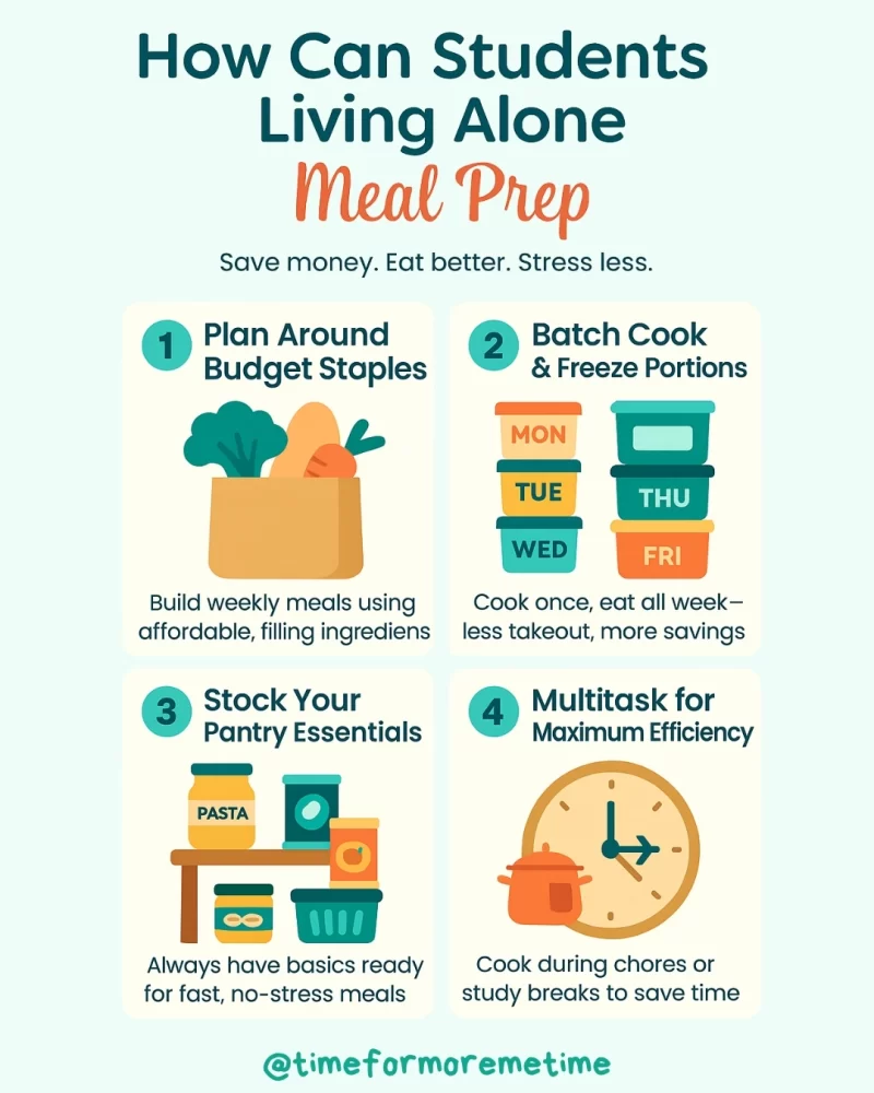 how can students living alone meal prep