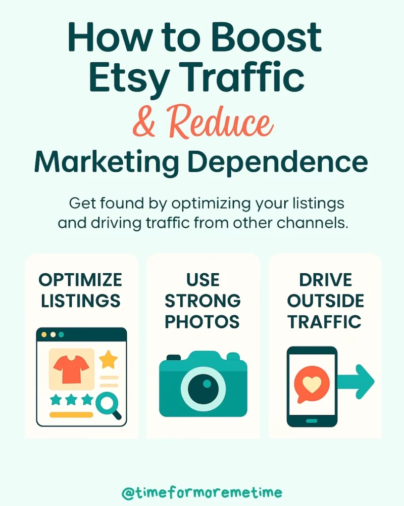 how to boost etsy traffic and reduce marketing dependence