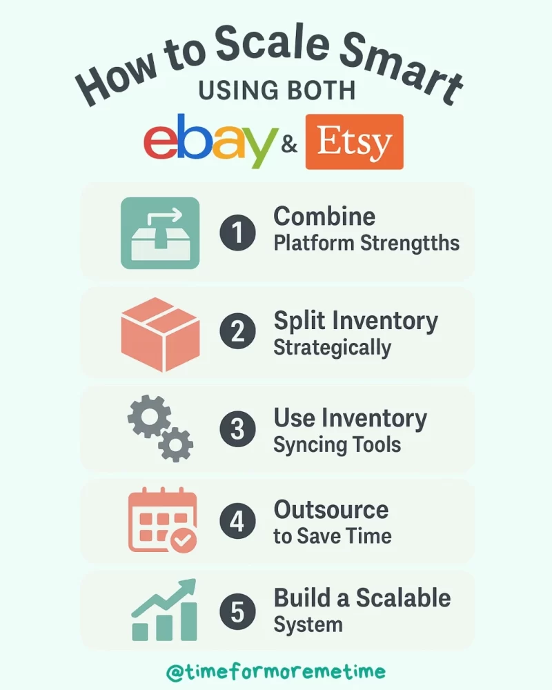 how to scale smart using both ebay and etsy