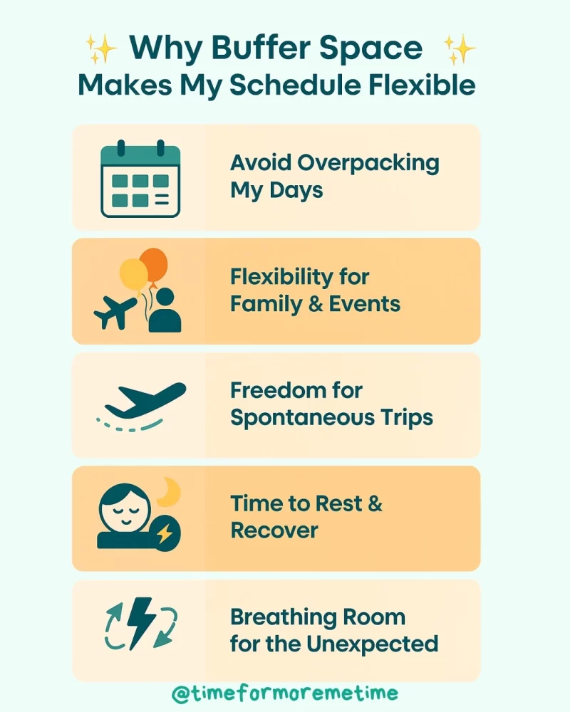 why buffer space makes my schedule flexible