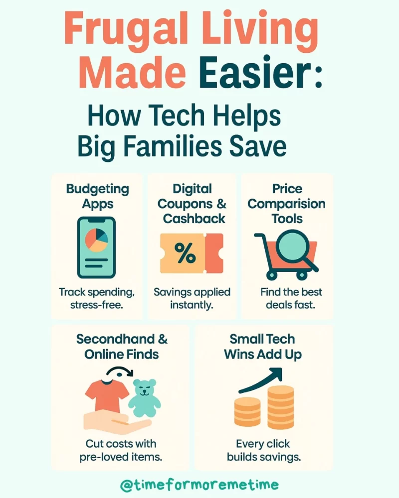 Frugal Living Made Easier How Tech Helps Big Families Save