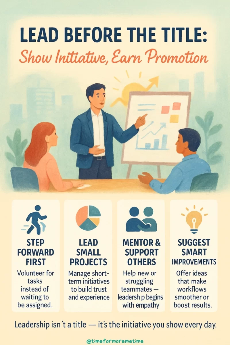 Lead Before the Title_ Show Initiative, Earn Promotion