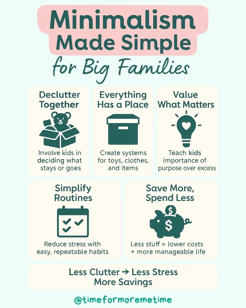 Minimalism Made Simple for Big Families