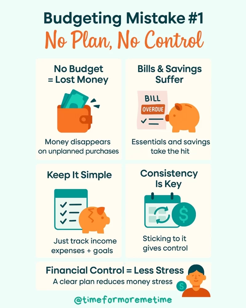 Not Creating Or Sticking To A Budget