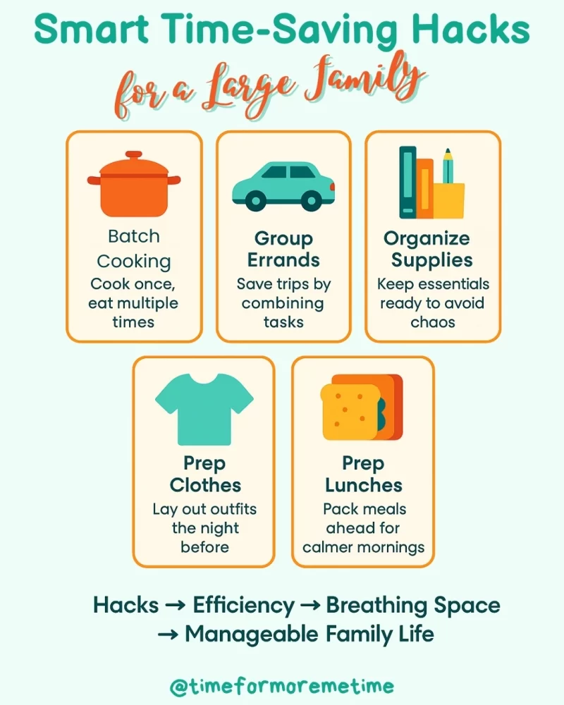 Smart Time-Saving Hacks for a Large Family