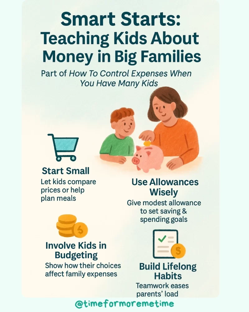 Teaching Kids About Money in Big Families