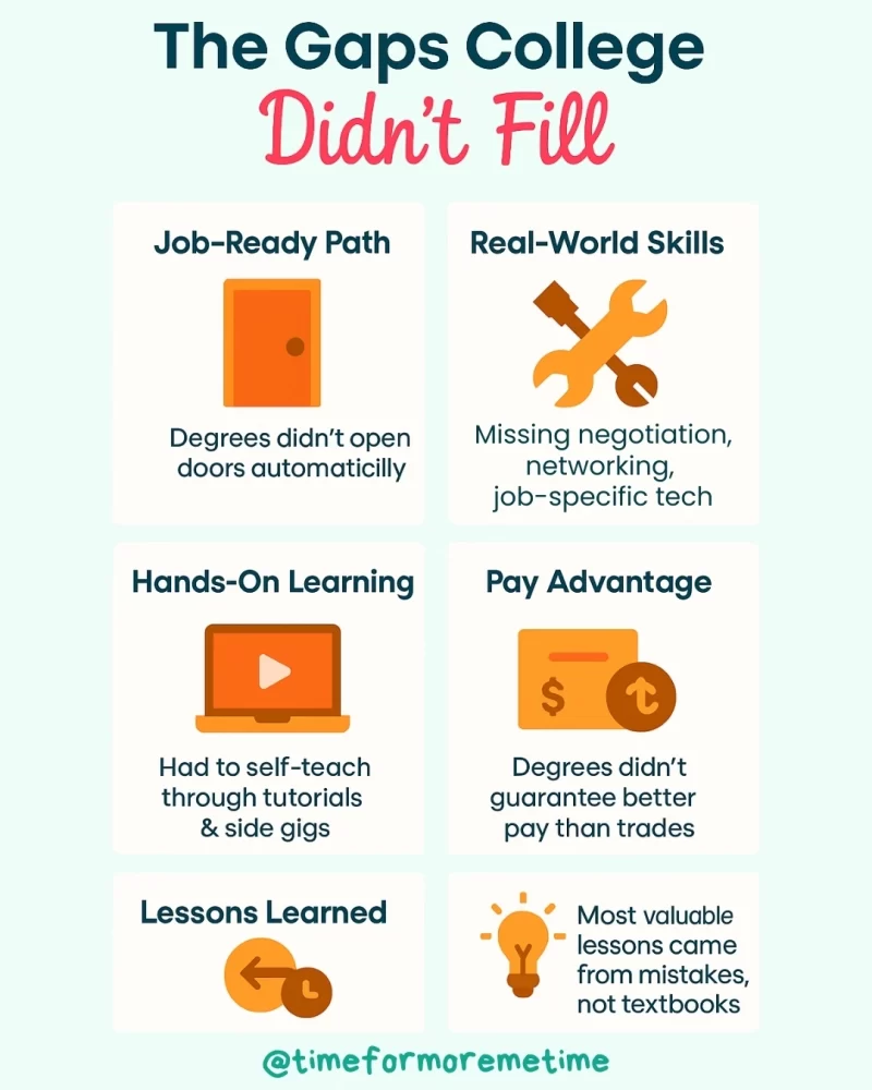 the gaps college didn't fill