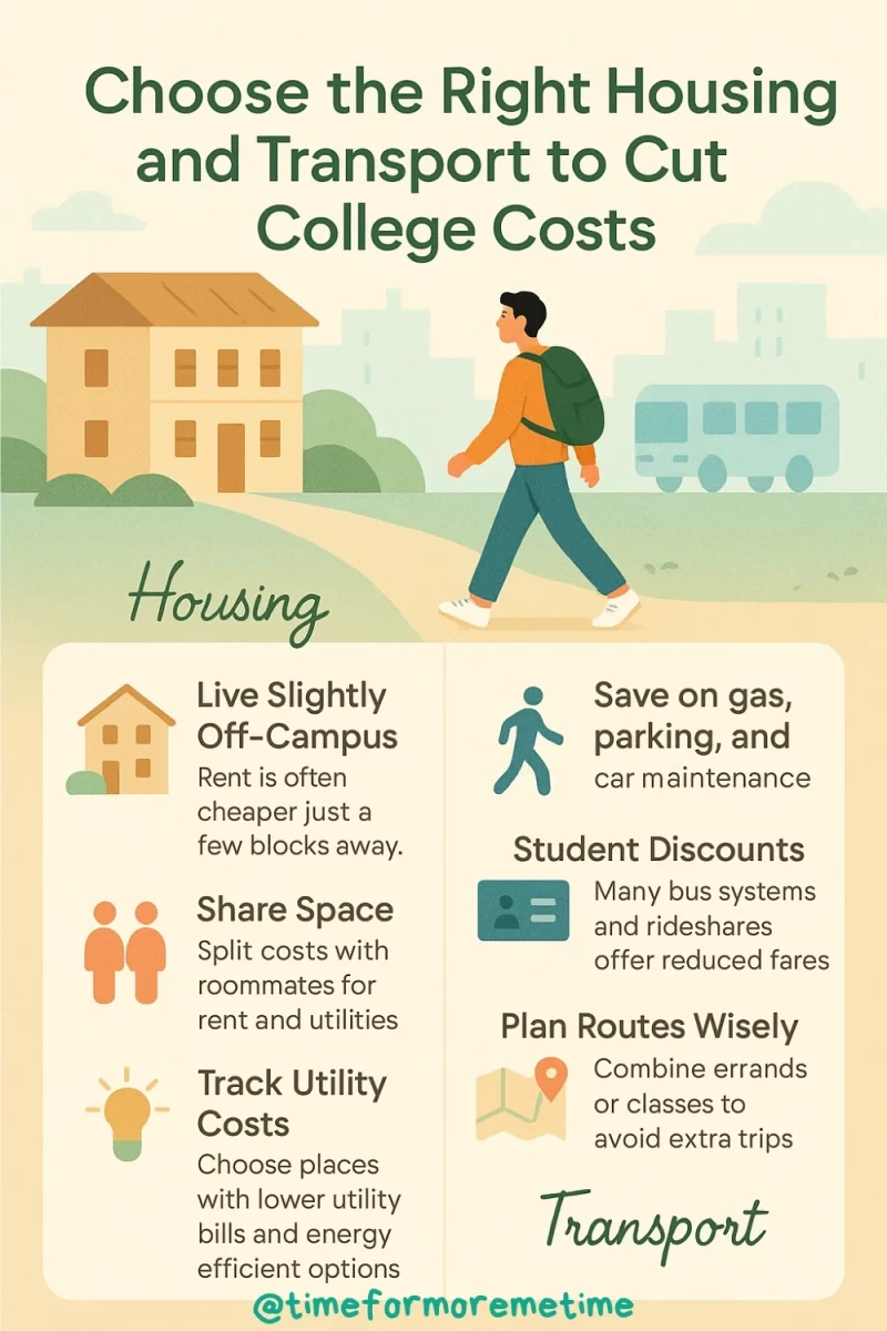 Choose the Right Housing and Transport to Cut College Costs