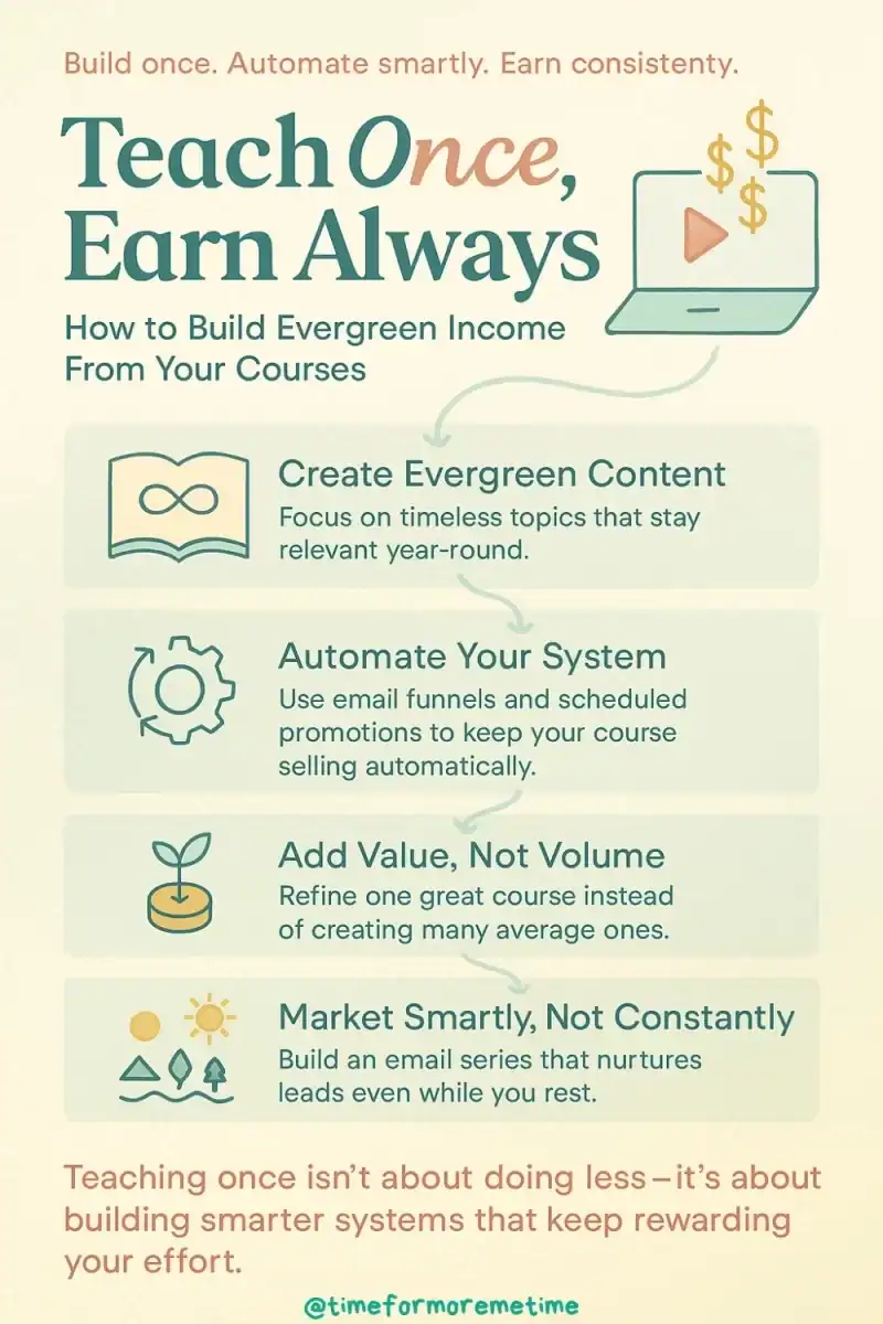 How to Build Evergreen Income From Your Courses