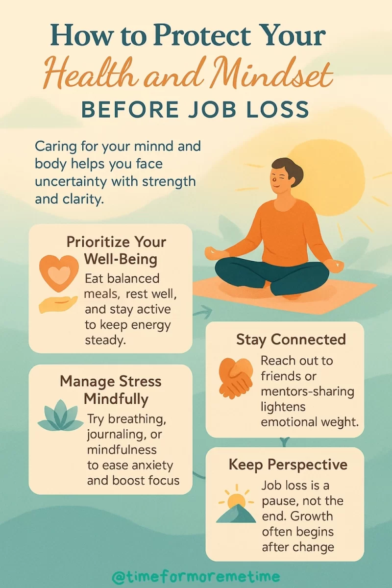 How to Protect Health and Mindset before Job Loss