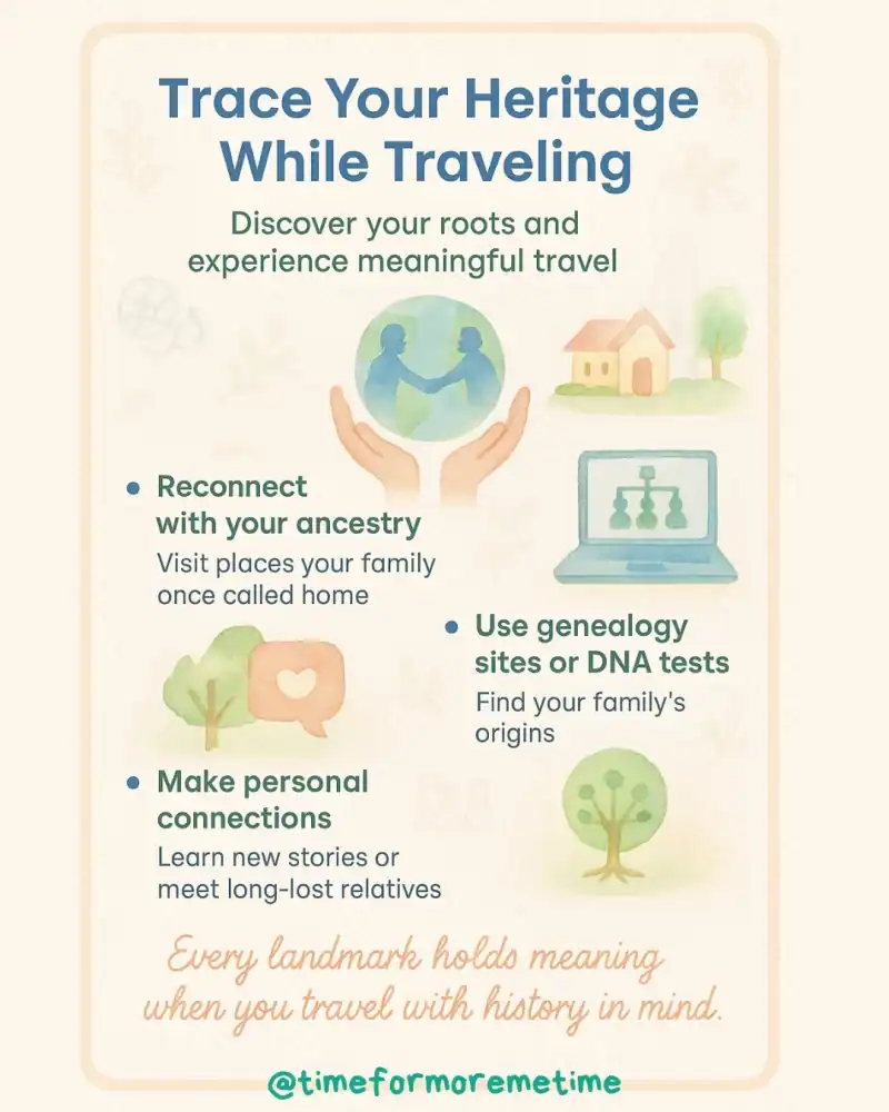 Trace Your Heritage While Traveling to travel the world for free