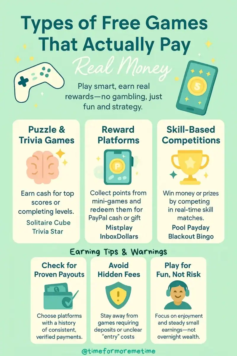 Types of Free Games That Actually Pay You Real Money