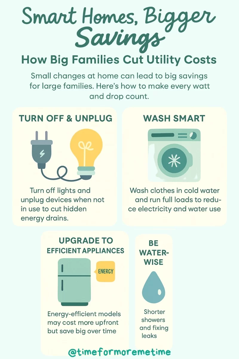 how big families cut utility costs