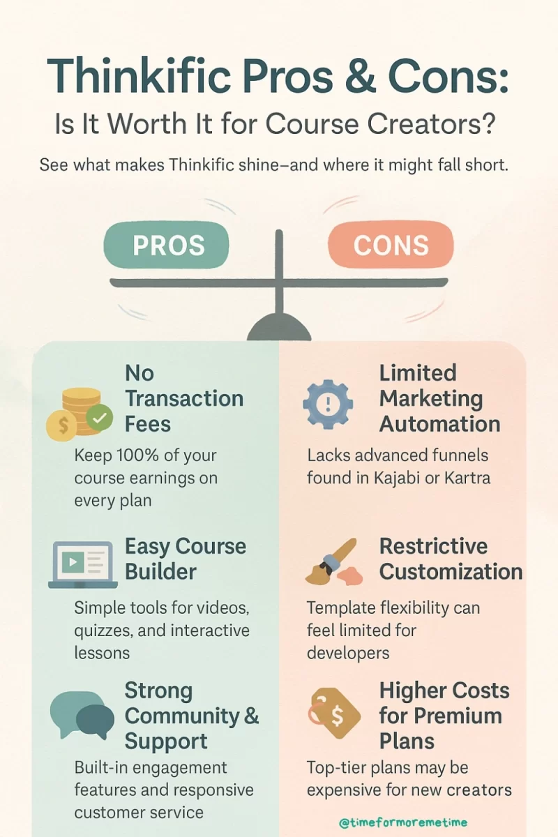 thinkific pros vs cons
