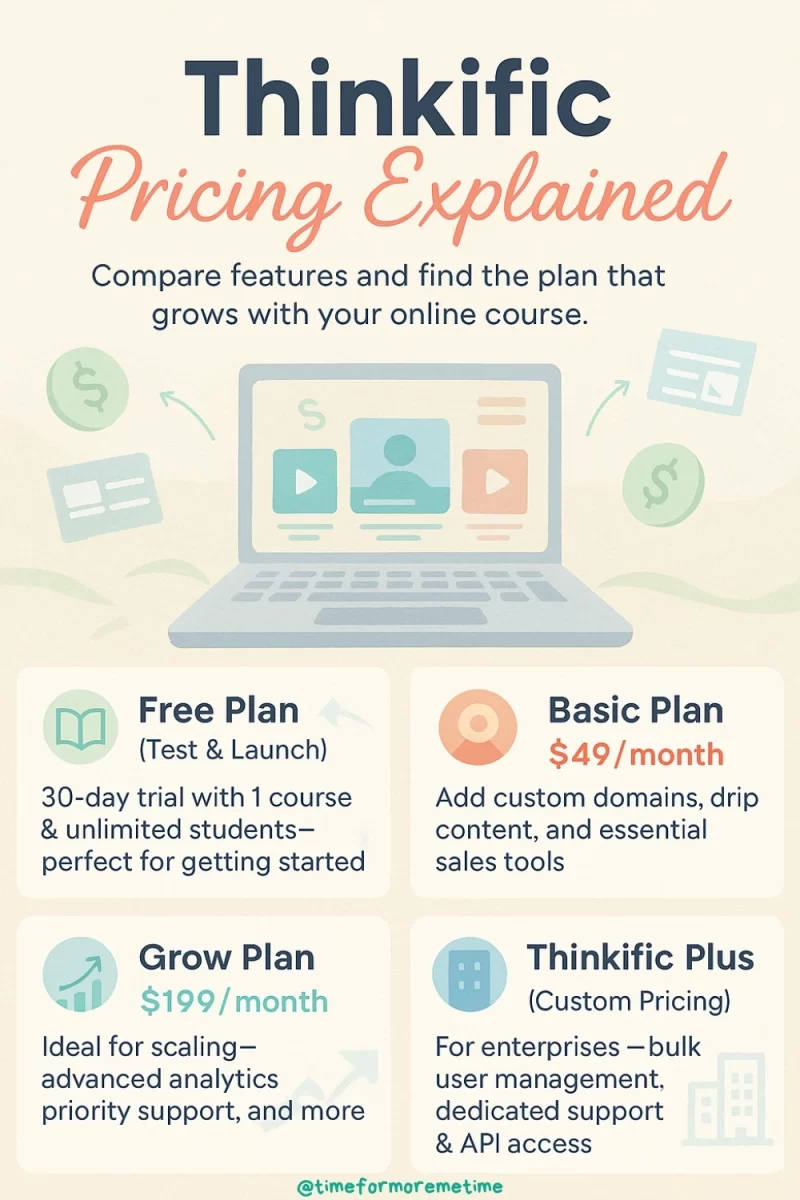 thinkific price and plans