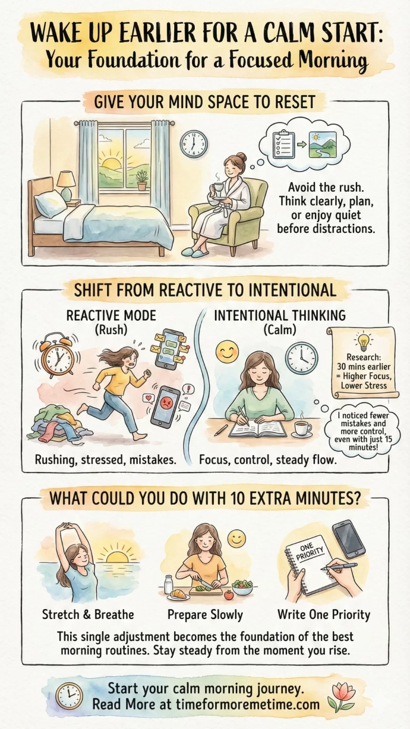 Wake Up Earlier For A Calm Start