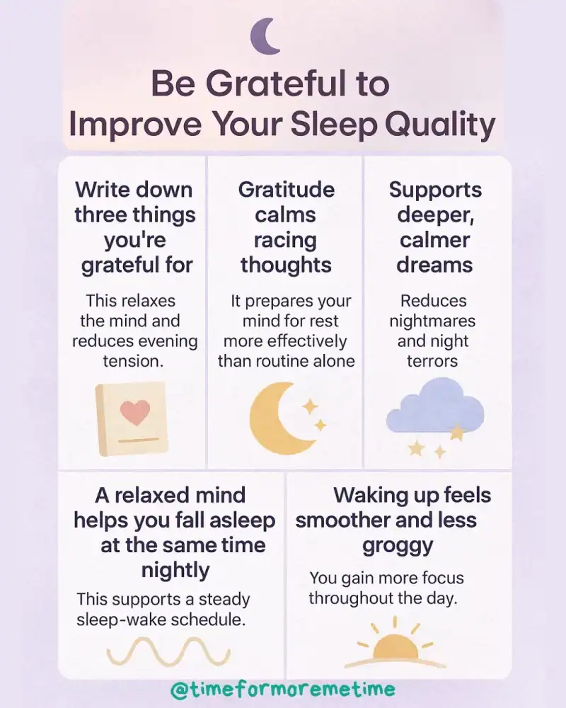 be grateful to improve Your Sleep Quality
