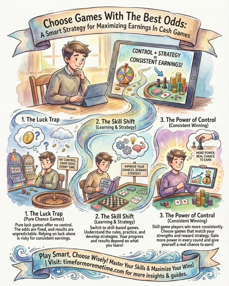 choose games with the best odds is the smart strategy to maximize earnings in cash games