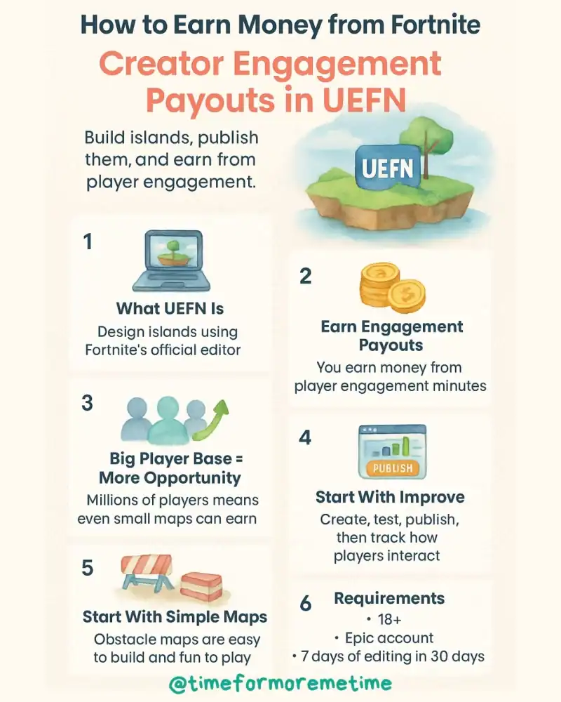 how to earn money from fortnite through creator engagement payouts in uefn