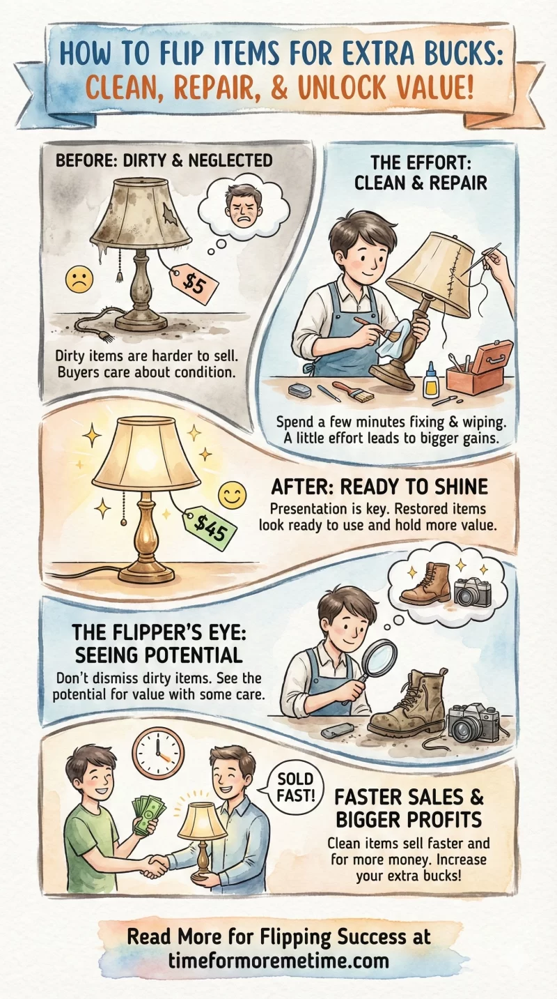 Clean And Repair The Items for extra bucks