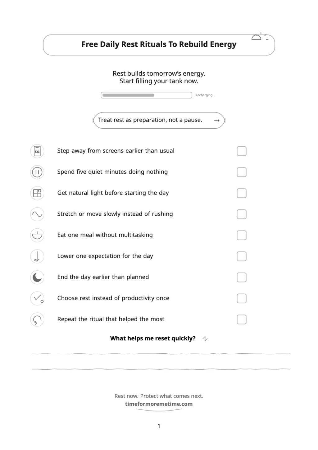 Free Daily Rest Rituals To Rebuild Energy 