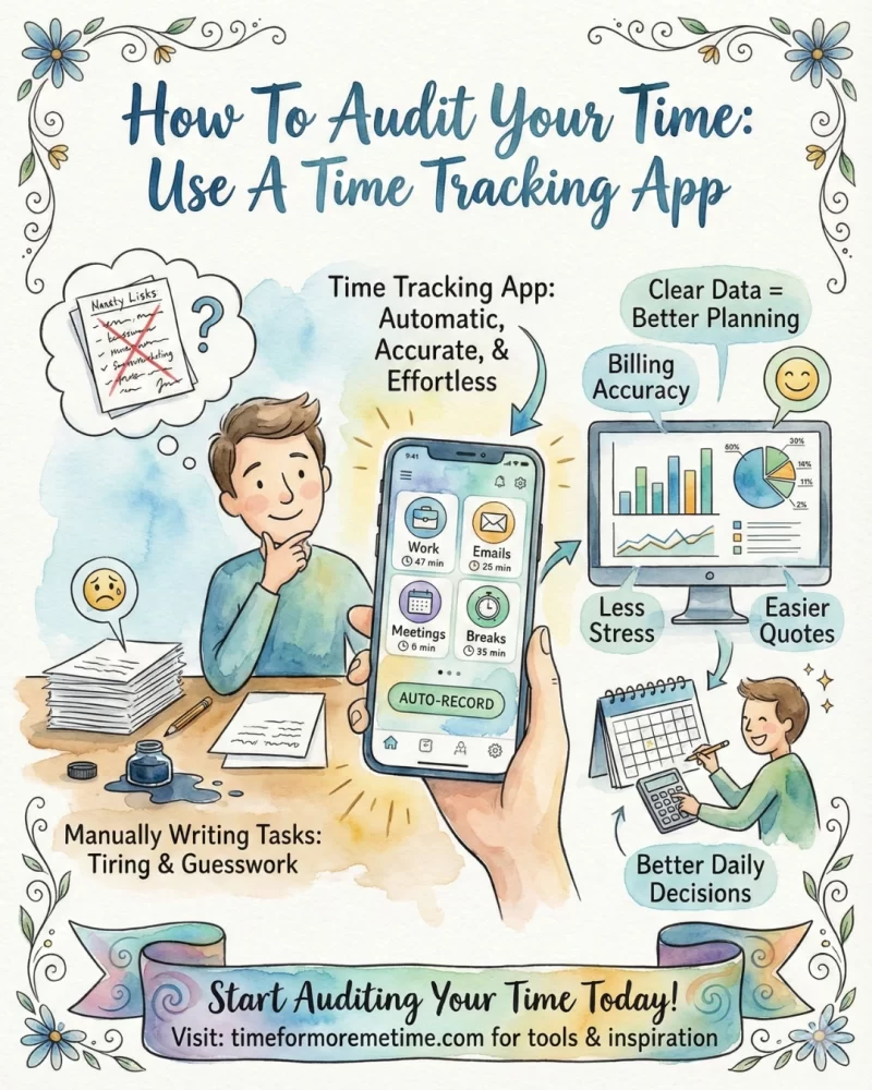 How to audit your time using a time tracking app