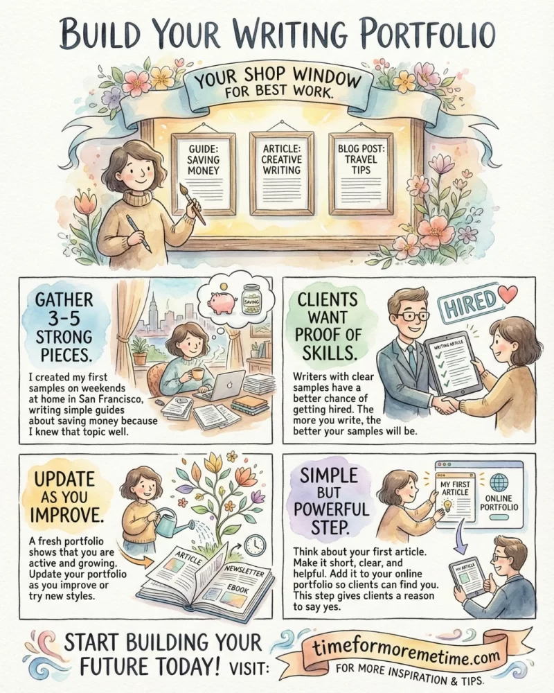 build your writing portfolio if you want to start freelance writing