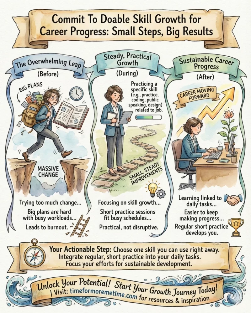 commit to doable skill growth for career progress as a new year's resolution