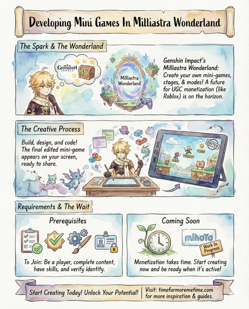 develop mini games in milliastra wonderland to earn money from genshin impact