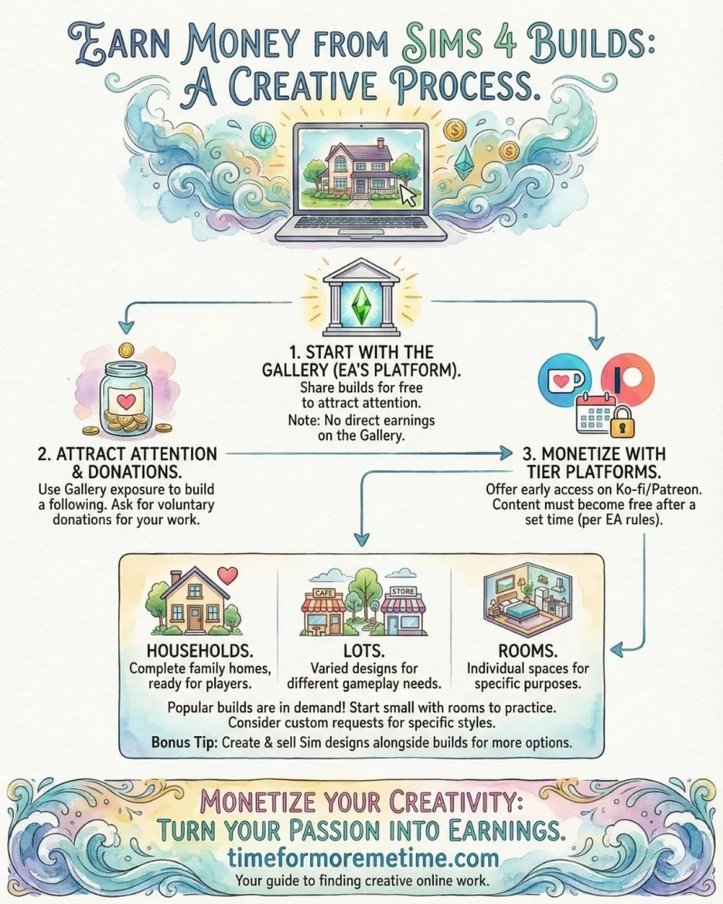 earn money from sims 4 builds by creating and sharing