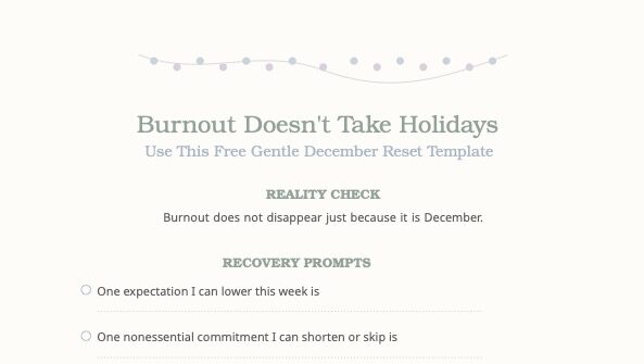 free December reset for Burnout