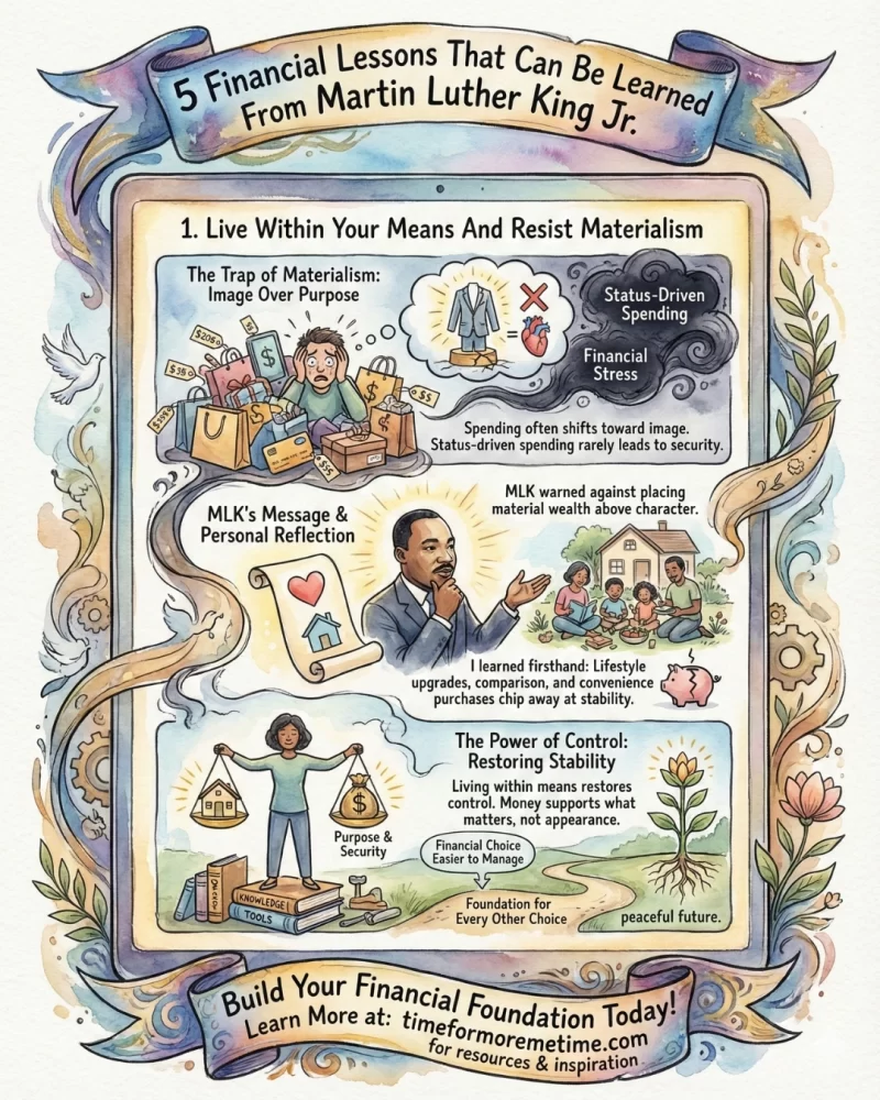 Live Within Your Means And Resist Materialism