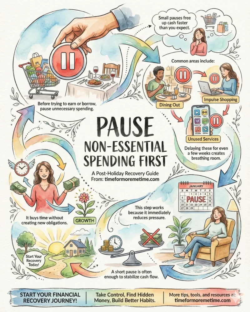 Pause Non-essential Spending to Scrounge Up Money