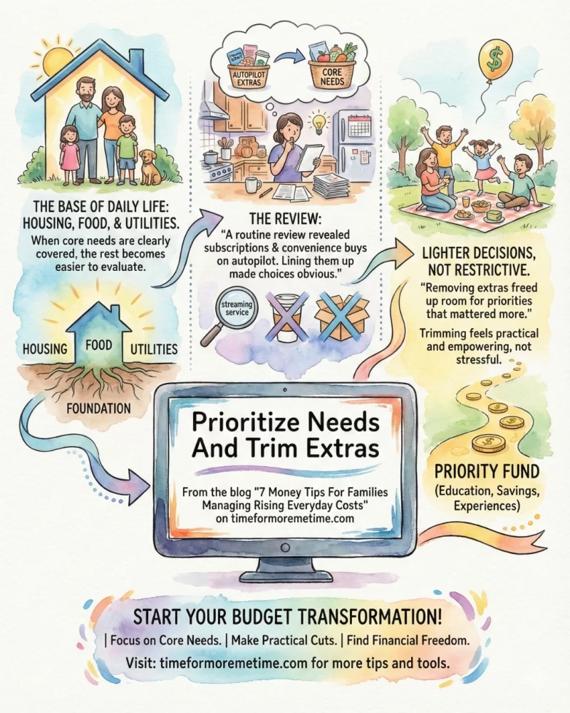 Prioritize Needs And Trim Extras