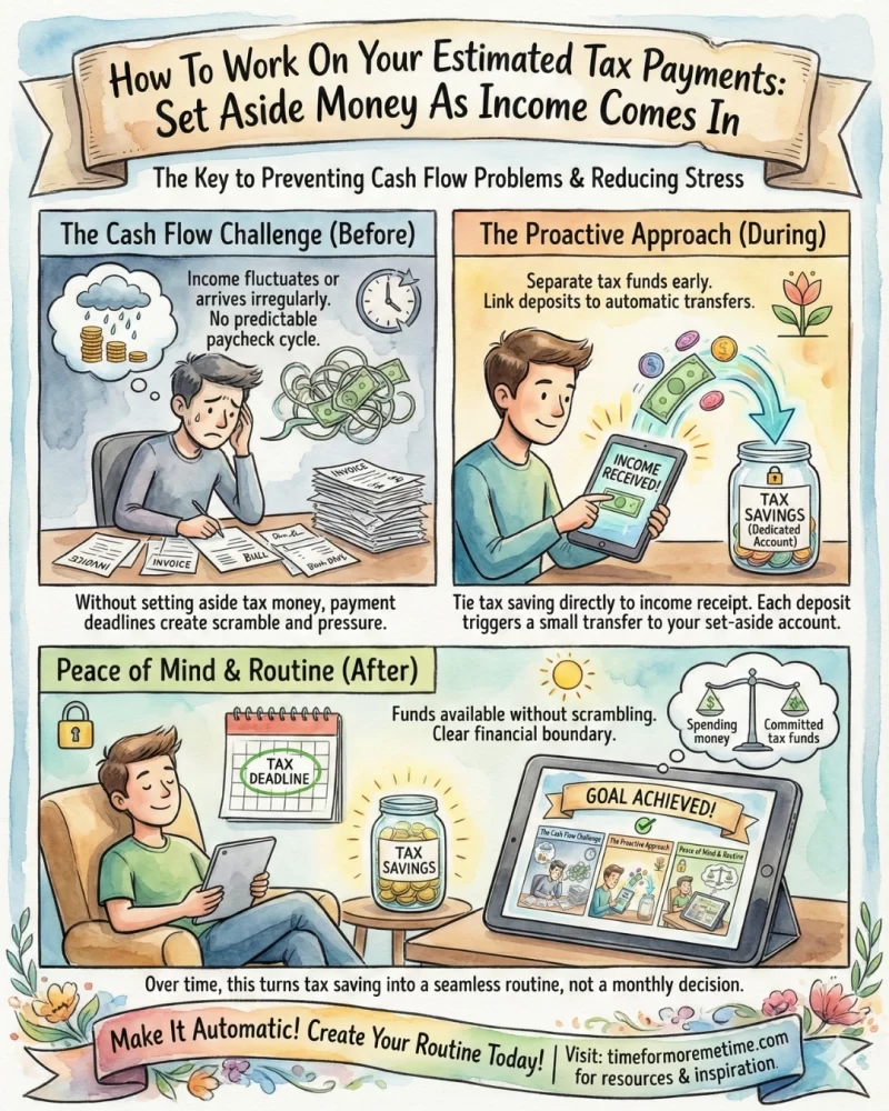 Set Aside Money As Income Comes In